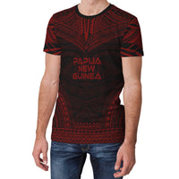 Papua New Guinea Unisex T Shirt Papua New Guinea Polynesian Chief Red Version - Polynesian Pride