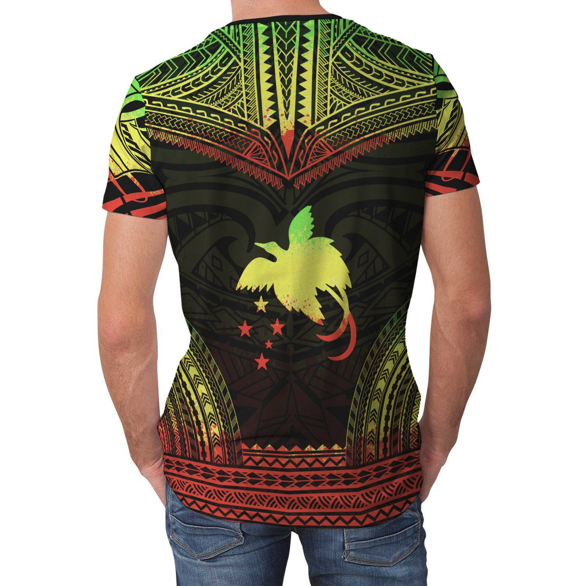 Papua New Guinea Unisex T Shirt Papua New Guinea Polynesian Chief Reggae Version - Polynesian Pride