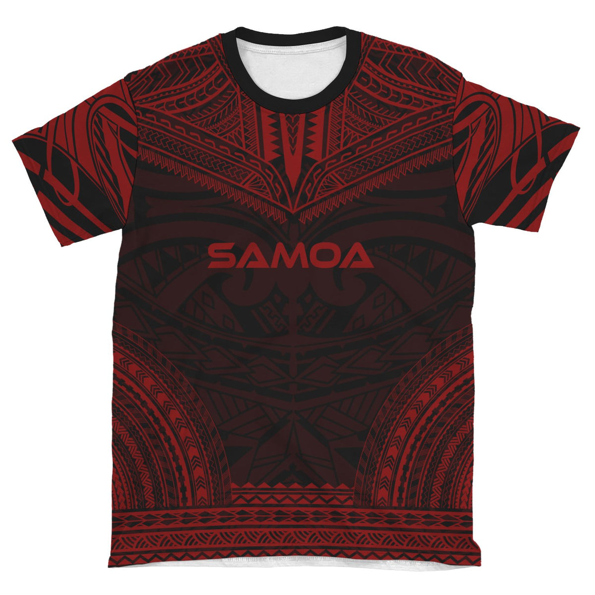 Samoa T Shirt Samoan Polynesian Chief Red Version - Polynesian Pride