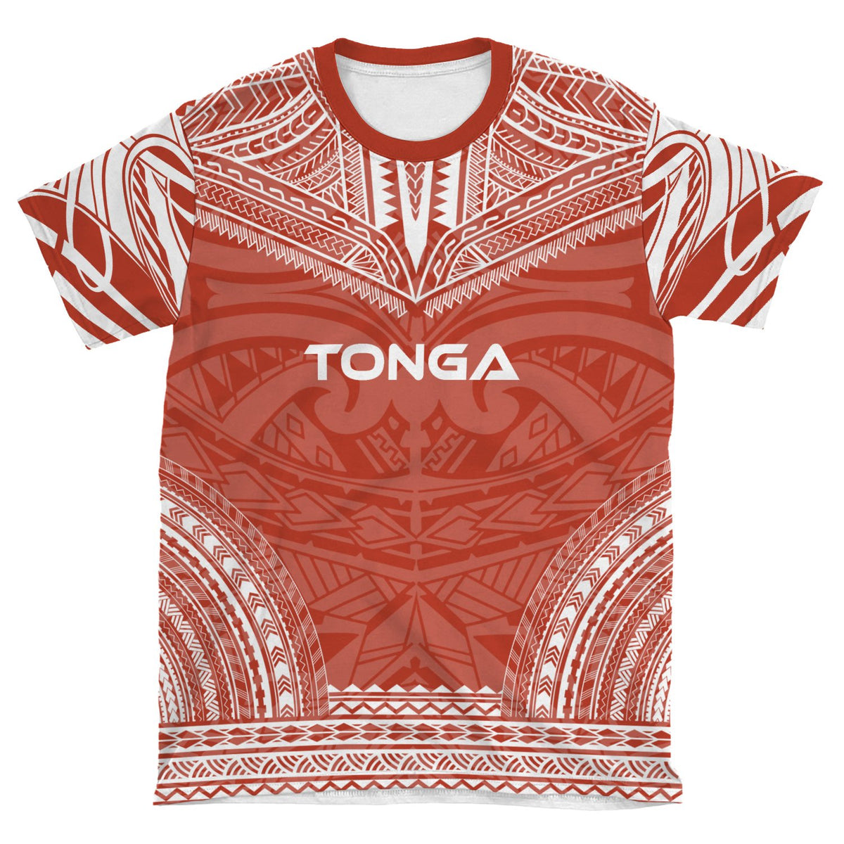 Tonga T Shirt Tonga Polynesian Chief Red Version - Polynesian Pride