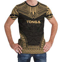 Tonga T Shirt Tonga Polynesian Chief Gold Version Unisex Gold - Polynesian Pride