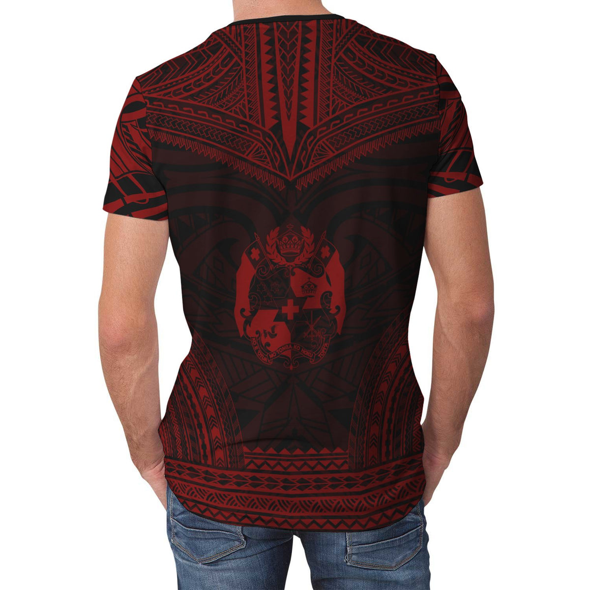Tonga T Shirt Tonga Polynesian Chief Red Version - Polynesian Pride