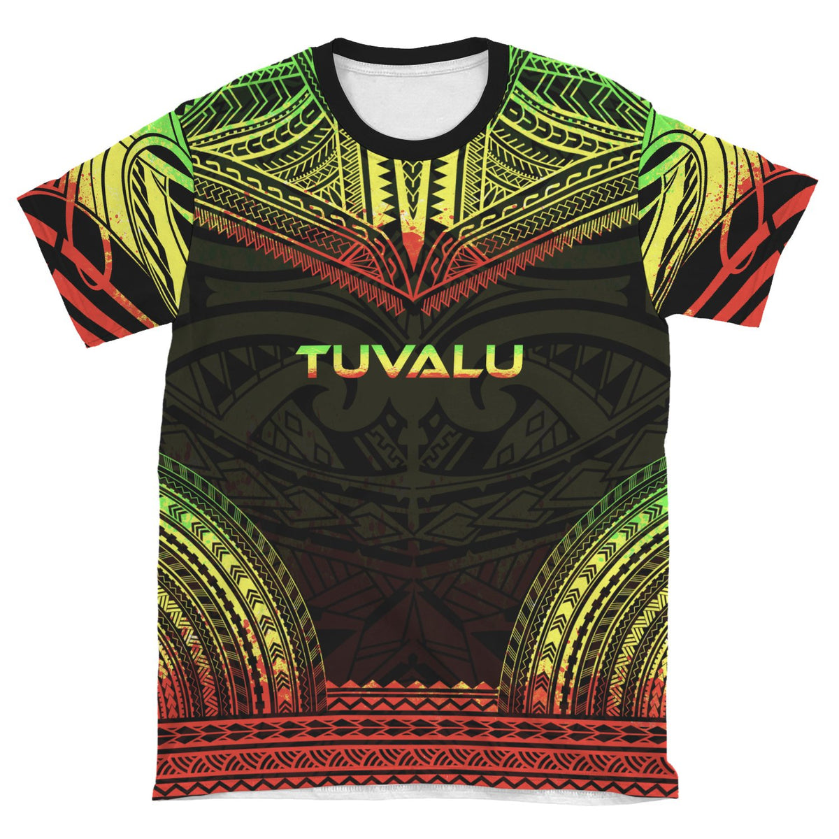 Tuvalu T Shirt Tuvaluan Polynesian Chief Reggae Version - Polynesian Pride