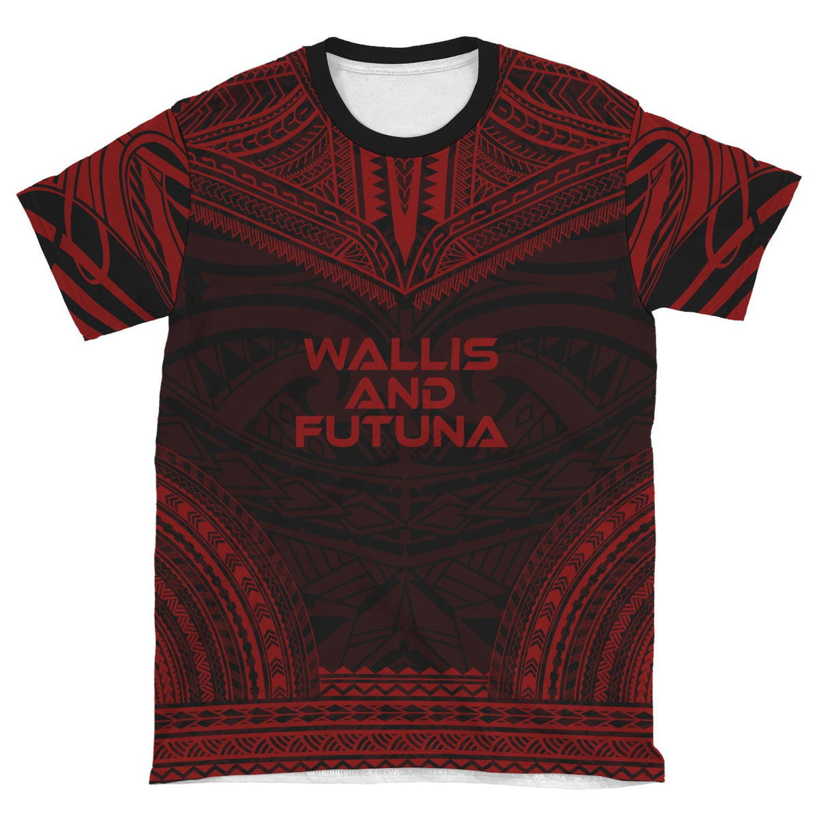 Wallis and Futuna T Shirt Wallis and Futuna Polynesian Chief Red Version - Polynesian Pride