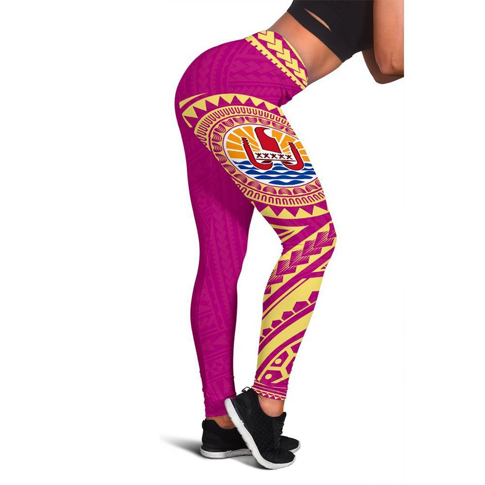 French Polynesia Leggings (Pink) A6 Pink - Polynesian Pride