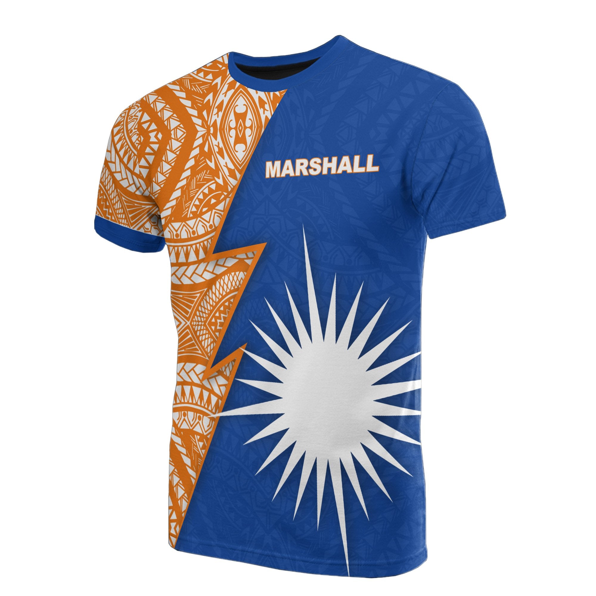 Marshall Islands T Shirt Marshall Islands Flag Micronesian Pattern Flash Unisex Black - Polynesian Pride