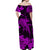 Hawaii Matching Dress and Hawaiian Shirt Polynesia Purple Shark LT13 - Polynesian Pride