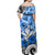 Hawaii Matching Dress and Hawaiian Shirt Polynesian and Blue Hibiscus LT13 - Polynesian Pride