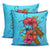 Hibiscus Flower Soulful Pillow Covers One Size Zippered Pillow Cases 18"x 18" (Twin Sides) (Set of 2) Black - Polynesian Pride