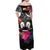 Marquesas Islands Off Shoulder Long Dress Alluring Polynesia and Tropical Flowers LT13 - Polynesian Pride