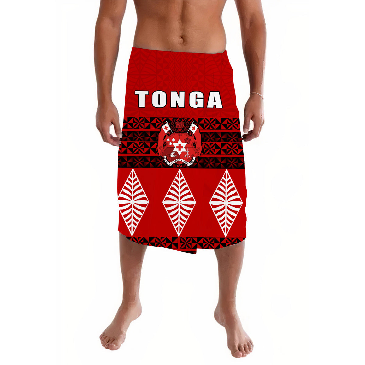 Tonga Lavalava Tongan Pattern Ver.02 LT13 Red - Polynesian Pride