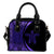 Hawaii Turtle Polynesian Shoulder Handbag - Circle Style Purple One Size White - Polynesian Pride