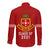 (Custom Personalised) Lion Kolisi Tonga Hawaii Long Sleeve Button Shirt Atele - Year Class and Your Text LT13 - Polynesian Pride