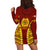 Tonga High School Hoodie Dress (Red) LT13 - Polynesian Pride