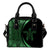 Hawaii Turtle Polynesian Shoulder Handbag - Circle Style Green One Size White - Polynesian Pride