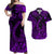 Hawaii Fish Hook Polynesian Matching Dress and Hawaiian Shirt Matching Couples Outfit Unique Style Purple LT8 Purple - Polynesian Pride