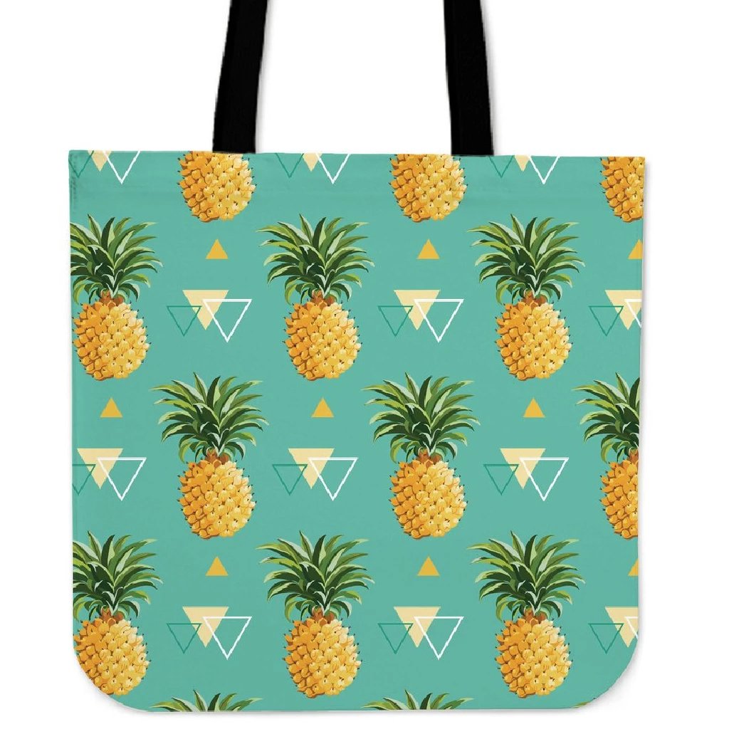 Pineapple Morden Tote Bag Tote Bag One Size Black - Polynesian Pride
