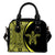 Hawaii Turtle Polynesian Shoulder Handbag - Circle Style Yellow One Size White - Polynesian Pride