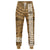 Hawaii Kanaka Map Gold Kakau Joggers Gold Unisex - Polynesian Pride