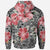 Polynesian Hoodie Pink Hibiscus Flower With Tapa Pattern - Polynesian Pride