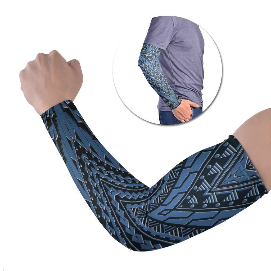 Polynesian Arm Sleeve 49 (Set of Two) Set of 2 Blue - Polynesian Pride