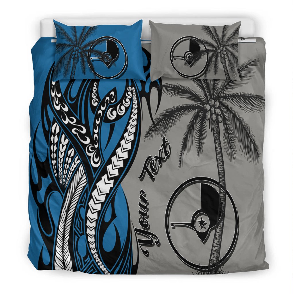 Yap Custom Personalized Bedding Set - Classical Coconut Tree - Polynesian Pride