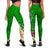 Fiji Custom Personalised Legging - Turtle Plumeria (Green) - Polynesian Pride