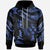 Kosrae Polynesian Custom Hoodie Polynesian Tattoo Blue Version Unisex Blue - Polynesian Pride