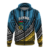 Custom Vanuatu Sanma Province Tribal Pattern Hoodie LT12 - Polynesian Pride