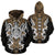 Hawaii Turtle Tribal Golden Zip up Hoodie Armor Style Unisex Gold - Polynesian Pride
