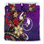 Yap Bedding Set - Tribal Flower With Special Turtles Purple Color - Polynesian Pride