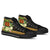 Papua New Guinea High Top Shoes - Polynesian Gold Patterns Collection - Polynesian Pride