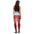 Tonga Polynesian Women's Legging - Pattern With Seal Red Version - Polynesian Pride