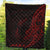 Samoa Premium Quilt - Custom Personalised Polynesian Pattern Style Red Color - Polynesian Pride