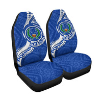Pohnpei Car Seat Covers - Micronesia Pride Blue - LT12 - Polynesian Pride