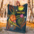 Nauru Polynesian Premium Blanket - Legend of Nauru (Blue) - Polynesian Pride