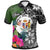 Niue Custom Polo Shirt Turtle Plumeria Banana Leaf Unisex Black - Polynesian Pride