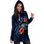 Chuuk Polynesian Hoodie Dress - Blue Turtle Hibiscus - Polynesian Pride