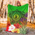 New Caledonia Premium Blanket - Manta Ray Tropical Flowers (Green) - Polynesian Pride