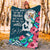 (Custom Personalised) Niue Mothers Day With Green Turtle Blanket - LT12 - Polynesian Pride