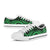 Cook Islands Low Top Shoes - Green Tentacle Turtle - Polynesian Pride