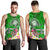 Fiji Custom Personalised Men's Tank Top - Turtle Plumeria (Green) - Polynesian Pride