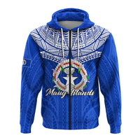 Custom Northern Mariana Islands Maug Islands Zip Hoodie LT12 - Polynesian Pride