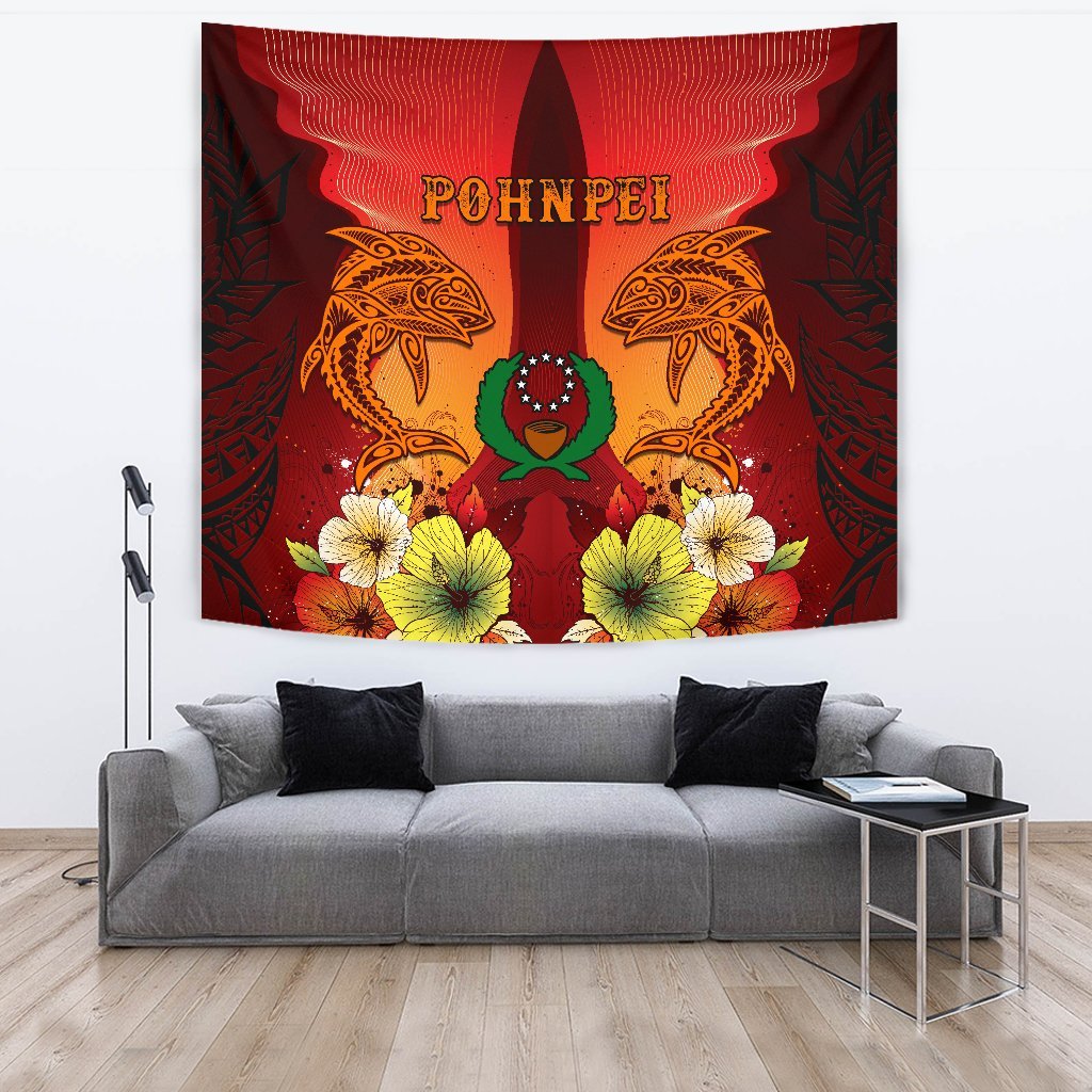 Pohnpei Tapestries - Tribal Tuna Fish - Polynesian Pride