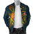 Chuuk Polynesian Men's Bomber Jacket - Legend of Chuuk (Blue) - Polynesian Pride