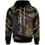 New Caledonia Polynesian Custom Hoodie Polynesian Tattoo Gold Version Unisex Gold - Polynesian Pride