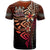 Fiji Polynesian T Shirt Red Vintage Tribal Mountain Crest - Polynesian Pride