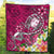 Fiji Premium Quilt - Turtle Plumeria (Pink) - Polynesian Pride