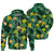 Hawaii Map Kanaka Tropical Summer Style Zip Hoodie Unisex Green - Polynesian Pride