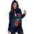 Yap Polynesian Hoodie Dress - Blue Turtle Hibiscus - Polynesian Pride